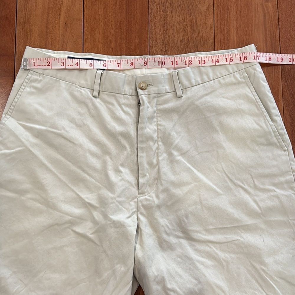 Polo Golf Ralph Lauren Men's Tan Flat Front Shorts size‎ 35 - Picture 8 of 9